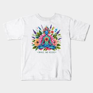 Meditation in Bloom Kids T-Shirt